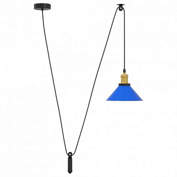 vidaXL Závěsné svítidlo nastavitelnou výškou E27 Ø22 cm metal