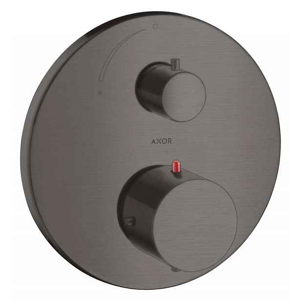 Axor Starck - Termostatická sprchová baterie pod omítku, kartáčovaný černý chrom 10700340
