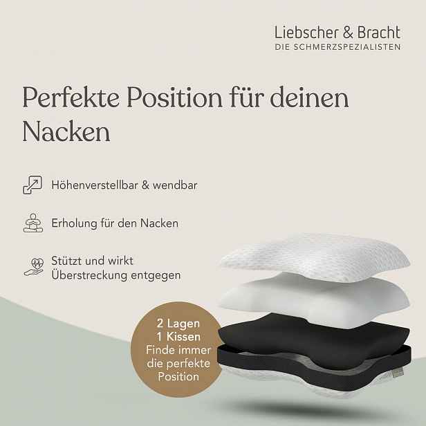Liebscher & Bracht Ortopedický polštář pod krk 40 x 55 cm
