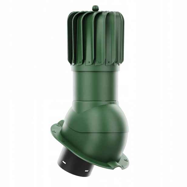 Rotační krb Rotoline pro plechovou střešní krytinu M fi 150 mm podlouhlý zelený