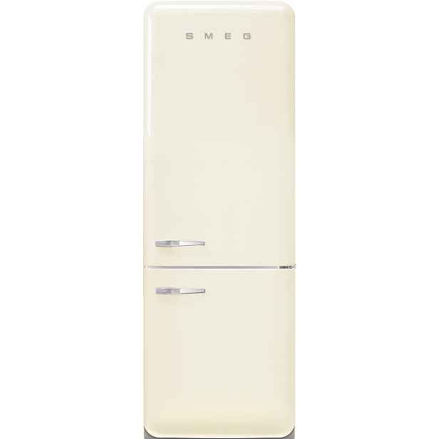 Smeg SMEG 50's RS kombinovaná lednice s mrazákem dole 344l/137l otv.pravé 205x70 cm krémová FAB38RCR6