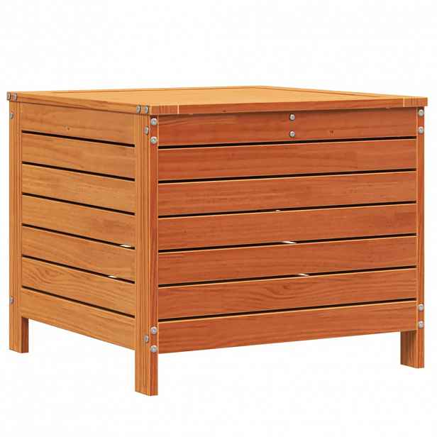 vidaXL Zahradní podnožka voskově hnědá 62x63,5x53,5 cm masiv borovice