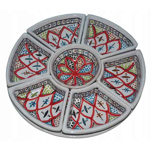 Kulatý Set pro Mezze Maroko Tunisko Libanon Meze