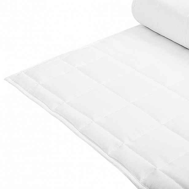 Beliani LETNÍ PŘIKRÝVKA Bílá 200/220 cm Annapurna