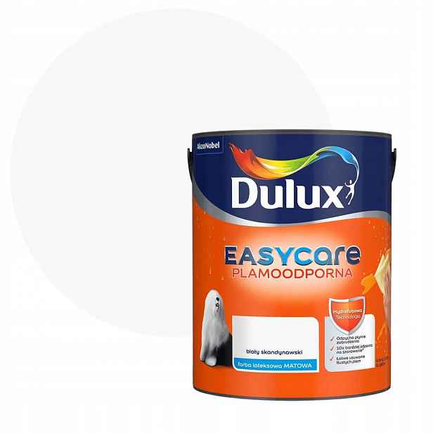 Dulux Easycare Barva Odolná Proti Skvrnám Skandinávská bílá 5L