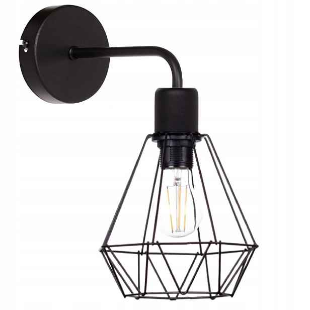 Noční Nástěnná Lampa Diamant Loft Edison
