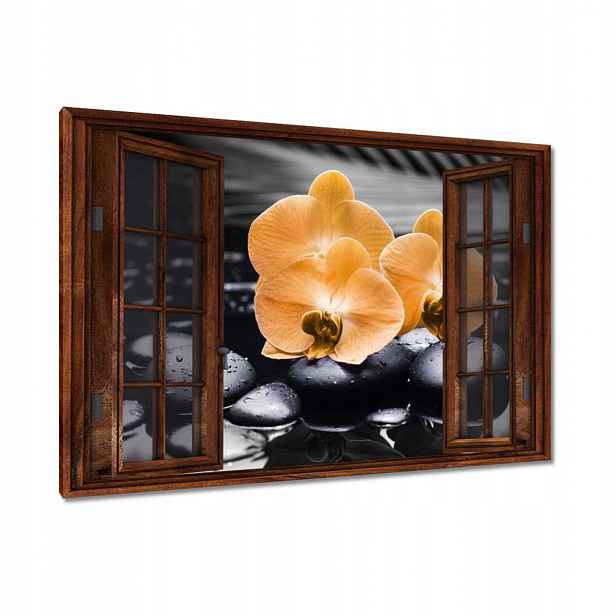 Obrazy 90x60 Oranžové orchideje