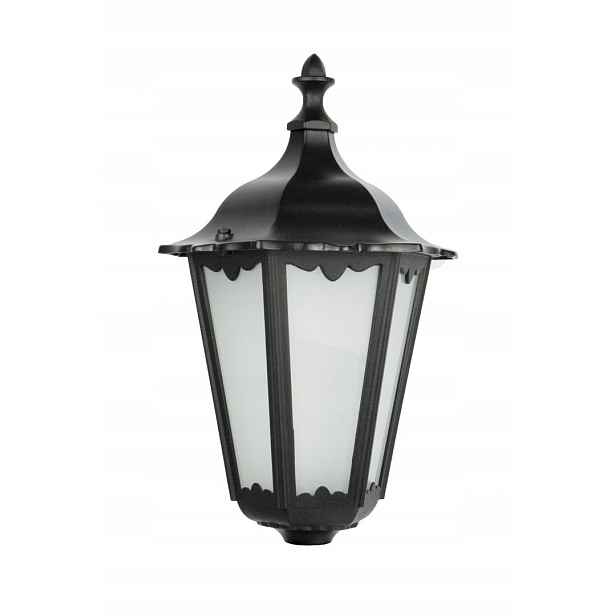 Su-ma Hlava zahradní lampy Retro E27 Černá IP43 1x60W
