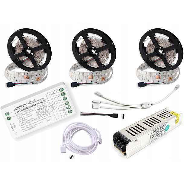 Zónový Set pro FUT037 Mi-Light Led 15 m Rgb Bílá Páska 5050