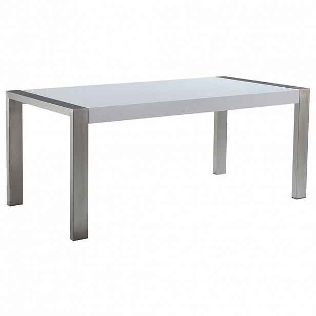 Beliani JÍDELNÍ STŮL 180/90/75 cm Bílý, Stříbrně zbarvený Obdélníkový Arctic