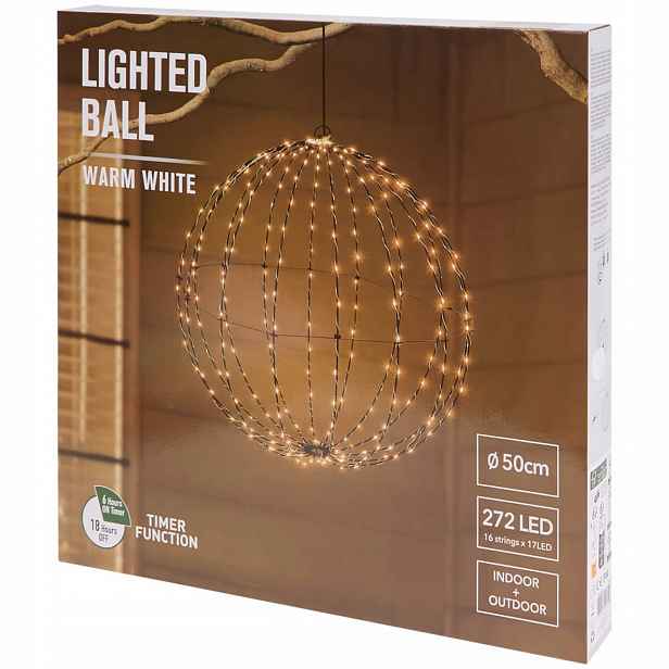 Dekorativní Led světelná koule 50 cm 272 pro zahradu a interiéry
