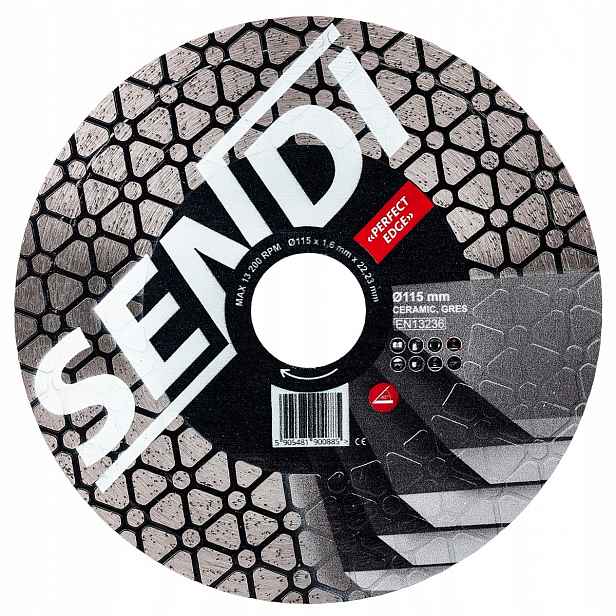 Diamantový kotouč pro úkosování řezu 45 gresů Sendi Perfect Edge 115 mm