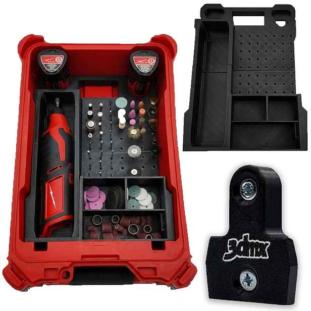 Organizér Vložka Milwaukee Packout pro M12 Blrot Dremel 3DMX Dárek