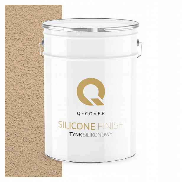 Silikonová Fasádní Omítka Béžová 15 Kg Beránek Granulace 3.0 mm F445