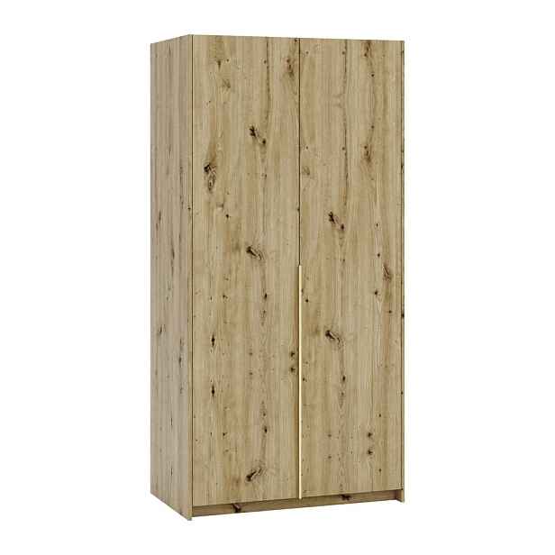 MASSENO ŠATNÍ SKŘÍŇ S OTOČNÝMI DVEŘMI AMARA, 100/204/58 cm 2dveřová, dub Artisan