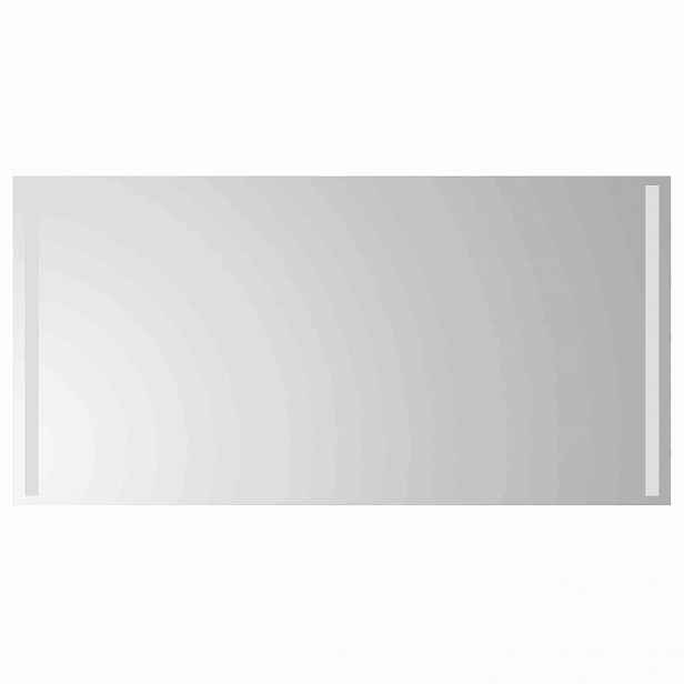 vidaXL LED koupelnové zrcadlo Transparentní 100 x 60 cm tvrzené sklo