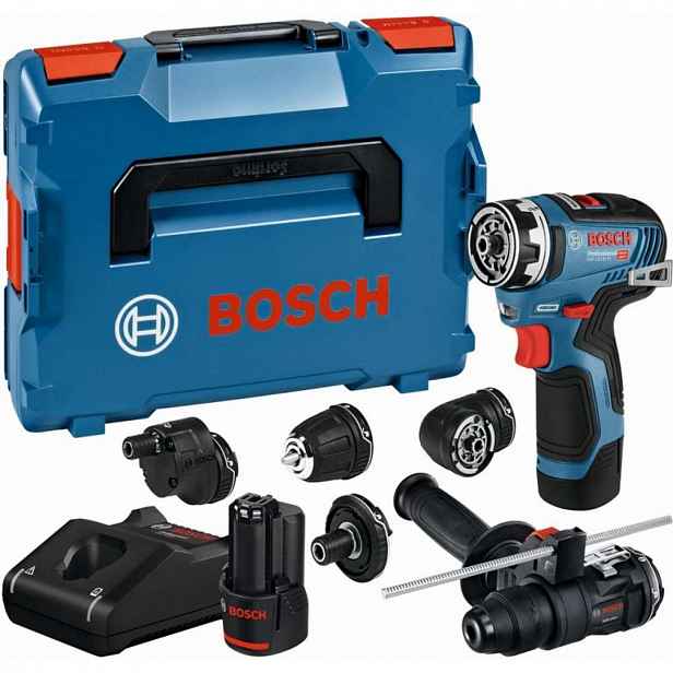 Bosch - 12V AKU vrtací šroubovák s příslušenstvím, 2x aku 3,0 Ah Li-Ion, nabíječka 06019H3008