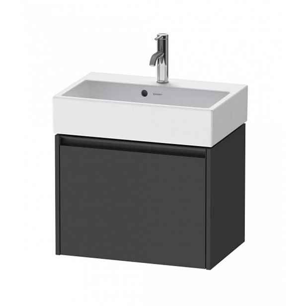 Duravit Ketho.2 - Umyvadlová skříňka 44x58x39 cm, 1 zásuvka, grafit mat K25073049490000