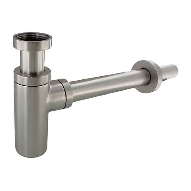 Eco produkty Umyvadlový sifon válcový s převlečnou maticí 5/4" x 32 mm NIKL (obdoba broušená nerez)