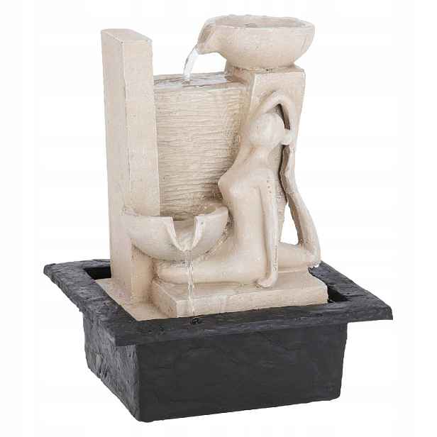 Fontána s jogínkou v meditační poloze 21,5x18x28,5 cm Relaxační Led