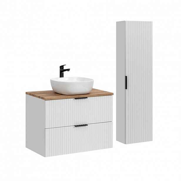 Petits-meubles KOUPELNOVÝ NÁBYTEK 80.6cm Adriel 2er-Set Bílá