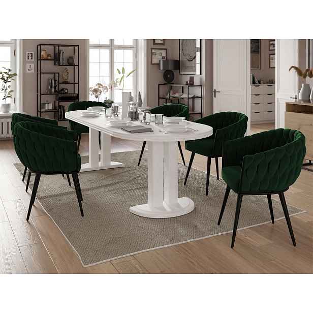 Designová jídelní židle Lenny, zelená