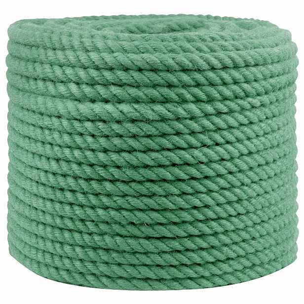 vidaXL Jutové lano 14 mm Zelená 100% jute Tossa
