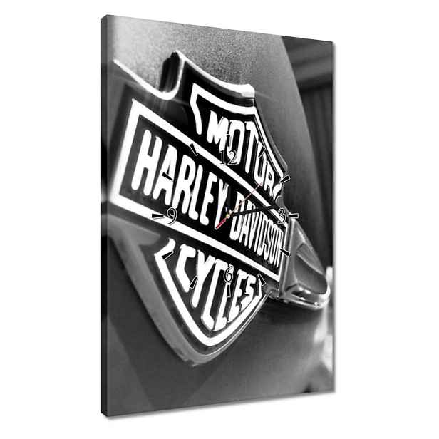 Hodiny 40x60 Logo Harley Davidson