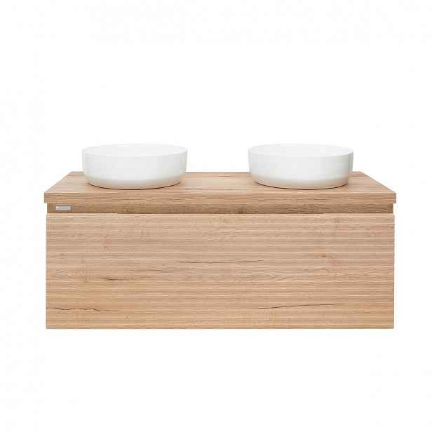 Koupelnová skříňka pod umyvadlo Naturel Savona 118x43x44,8 cm dub halifax mat