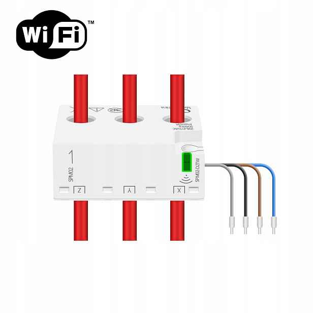 Měřič proudu napájení 3-fázový obousměrný transformátor 63A WiFi Tuya