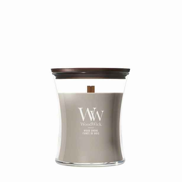 Střední vonná svíčka WoodWick Wood Smoke