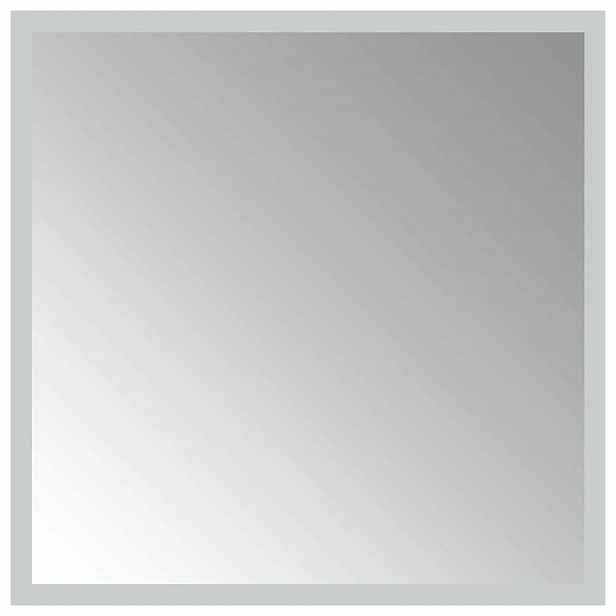 vidaXL LED koupelnové zrcadlo Transparentní 40 x 40 cm tvrzené sklo