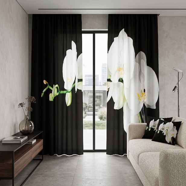 3D dekorační závěs s řasící páskou 27 ORCHIDEJ 2x160x250 cm MyBestHome