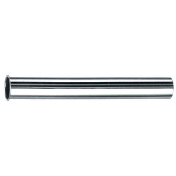 Eco produkty Chromovaná trubka s pertlem k sifonu - prodlužovací kus 32 mm x 300 mm; s lemem; chrom; mosaz (prodlužovací trubka)