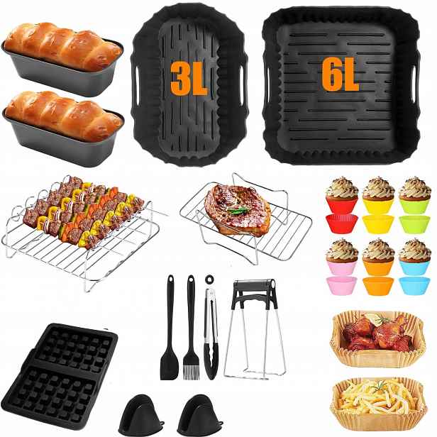Giga Sada Příslušenství Pro Philips Airfryer Dual Basket 3000/5000 Papír XL