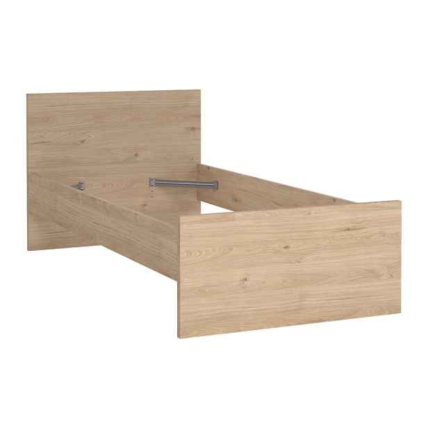 Jednolůžková postel v dekoru dubu v přírodní barvě 90x190 cm Naia – Tvilum