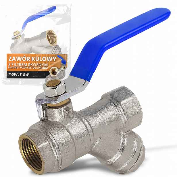 Kulový kohout 1'' Gw Magnetický filtr s tlumivkou PN30 Mosazný Španělsko Zo