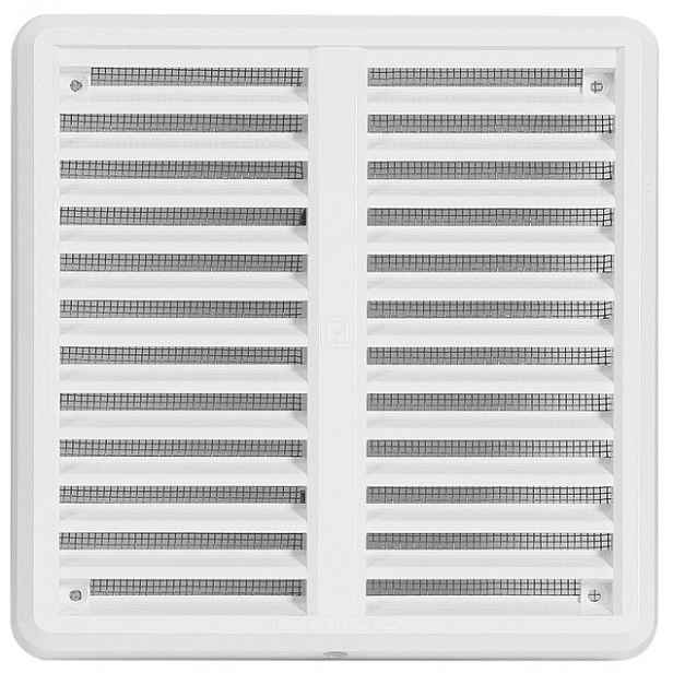 Mřížka větrací se sítí a krytkou HACO VM KS 150×150 mm bílá