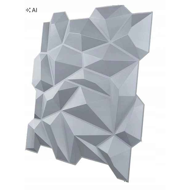 Nástěnné panely 3D Pvc Diamant Šedé Matné 12 ks