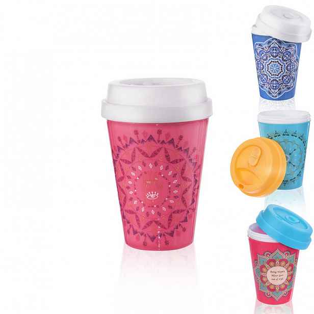 Plastový termohrnek MANDALA 300 ml