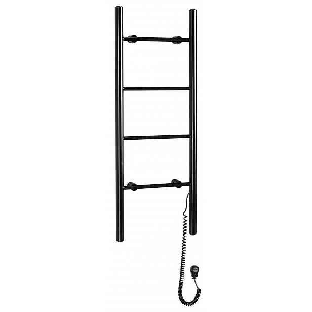 Sapho - Elektrický sušák ručníků Karbo 40x112 cm, černá mat KB904