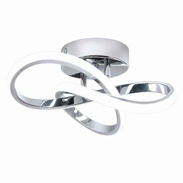 Stropní Led lampa Plafon Stříbrný Lustr Moderní do obývacího pokoje 30W 6500K