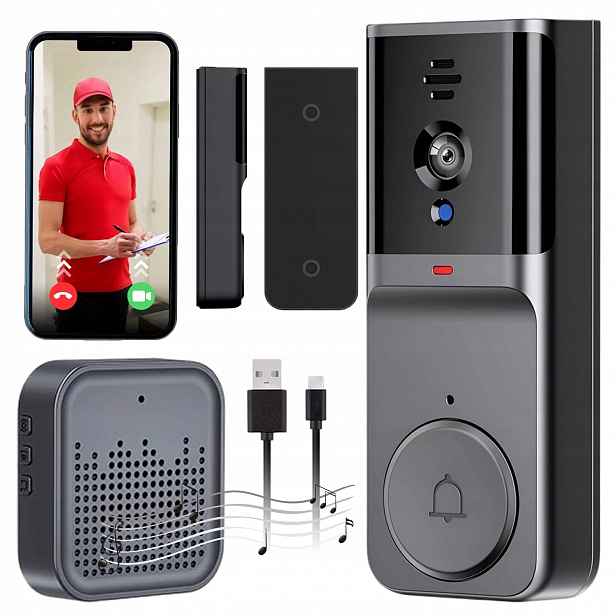 Videotelefon Wifi Zvonek Kamerou Bezdrátový Wifi Smart Dálkový Náhled