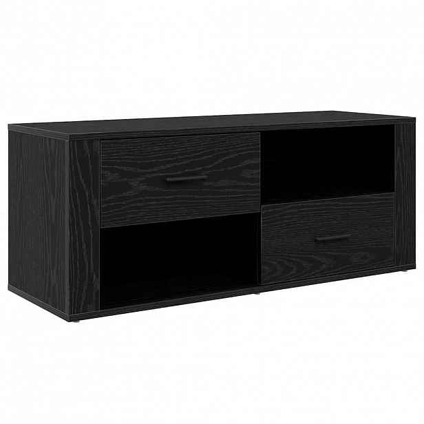 vidaXL Televizní skříň 100 x 35 x 40 cm Černý dub Kompozitní dřevo