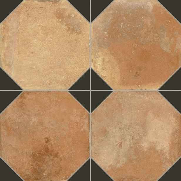 Dlažba Peronda FS Nonna black decor 45,2x45,2 cm mat FSNONNABK