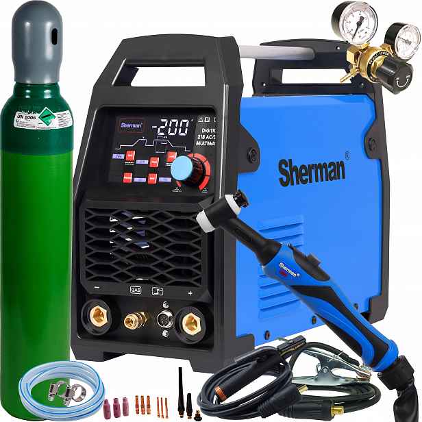 Přenosná svářečka Tig Digitig 218 Ac/dc Sherman Puls Hf Elektroda 230 Z3
