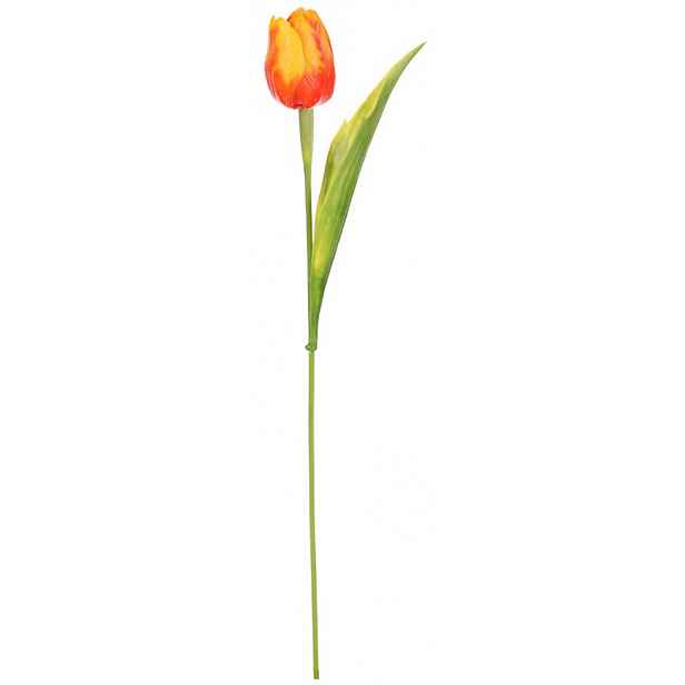 Umělá květina Tulipán 43 cm, oranžová