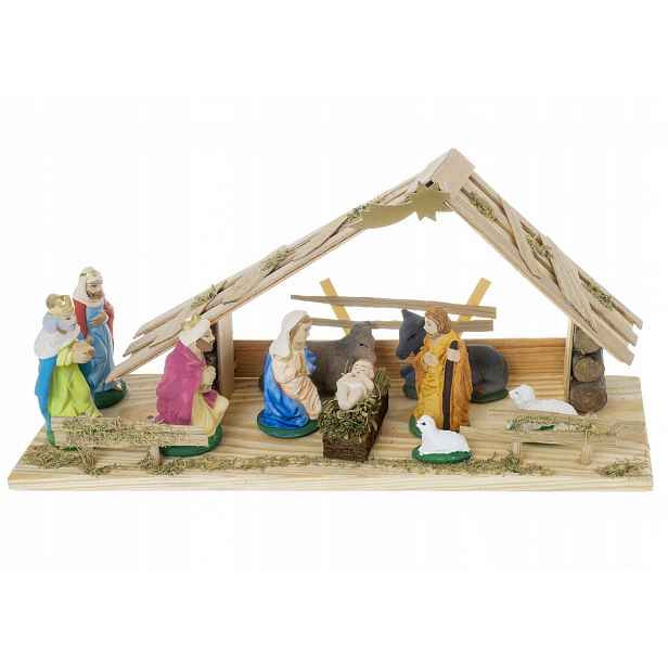 Vánoční betlém, velká dřevěná figurka do betlému, výška 17 cm