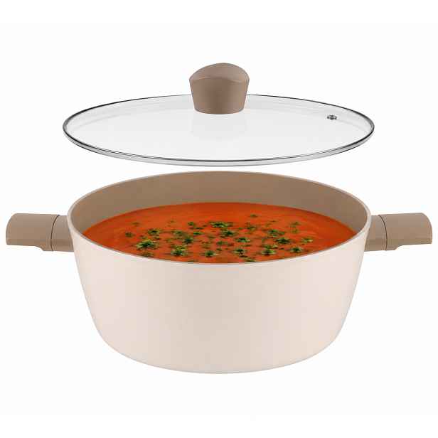 Hrnec s keramickým povrchem, indukční 20 cm, víko 2,1 l