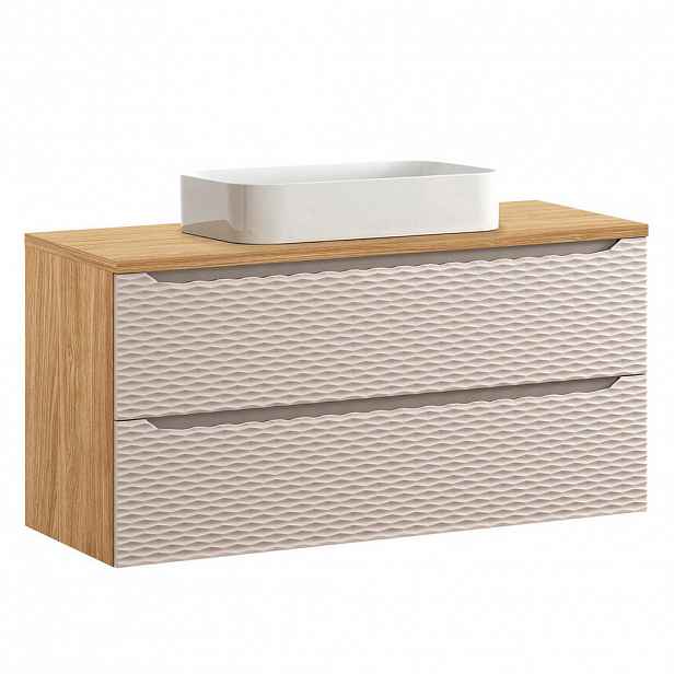 Petits-meubles UMYVADLO 120cm Elora Béžová a dřevo